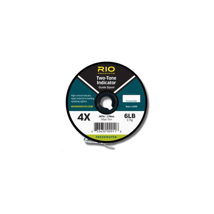 Rio 2 - Tone Indicator Tippet - Black / White