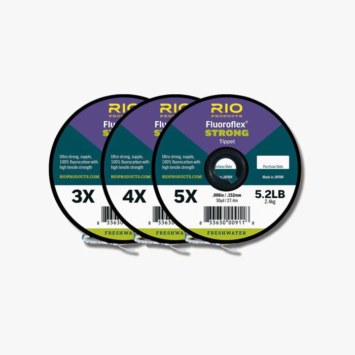 Rio Fly Fishing Fluoroflex Strong Tippet 3pk