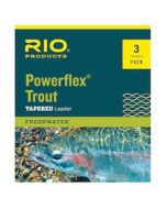 Rio Fly Fishing Powerflex Trout Leaders, 9ft 6 Pack