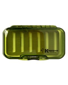 Kingfisher Fly Fishing Waterproof Fly Box With Spring Loaded Lid