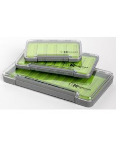 Kingfisher Fly Fishing Super Slim Waterproof Fly Box Silicone Insert