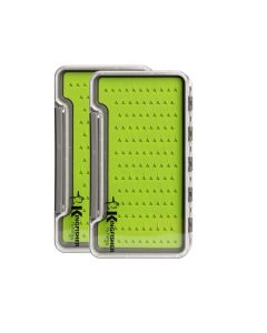 Kingfisher Fly Fishing Fly Fishing Box Silicone Super Slim Waterproof Fly Fishing - 2 Pack