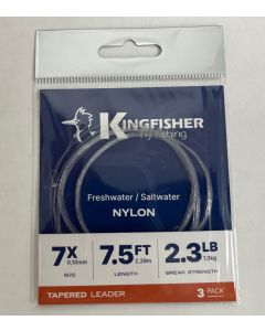 Nylon Tapered Leader Fly Fishing Trout Leader 7.5ft - 3 Pack