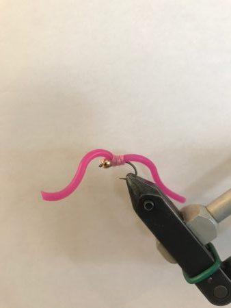 Fly Tying Kingfisher Wiggle Worm (Caster's Squirmito)